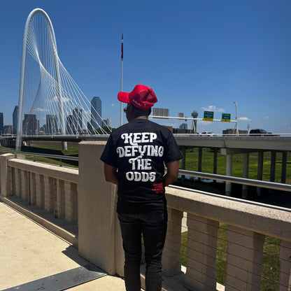 "Keep Defying The Odds" Tee (Black)