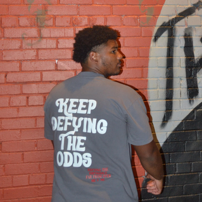 "Keep Defying The Odds" Tee (Grey)